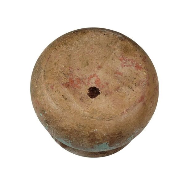 Vtg Kokopelli Petroglyph Studio Pot 5" Planter Bowl Tohono O'Odham ? NOT Signed - Picture 5 of 5